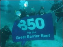 Scuba divers in Port Douglas, Australia - image courtesy of 350.org